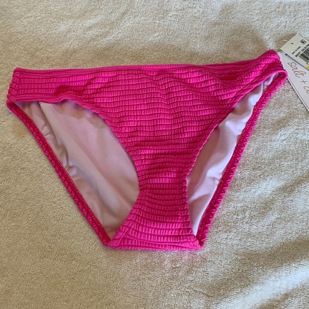 Salt + Cove hot pink bikini bottoms Hipsters Size M NWT